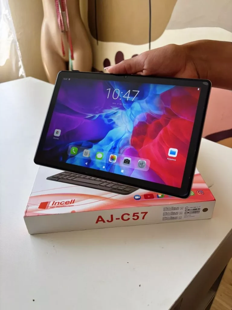 Tablet 10.1” com Teclado+Mouse 6GB RAM 128GB Android 13 Câmera 50MP