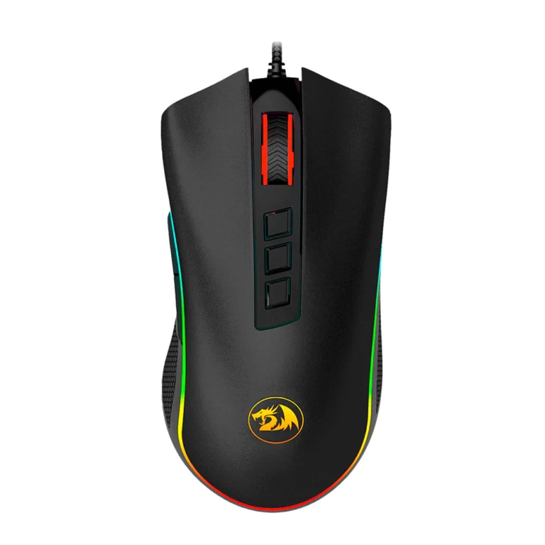Mouse Gamer Com Luz Led Redragon Cobra Chroma M711 V2 RGB 10000 DPI 7 Botões Preto